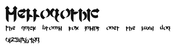 Mellogothic Preview