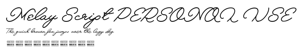 Melay Script PERSONAL USE Preview