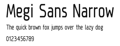 Megi Sans Narrow Preview