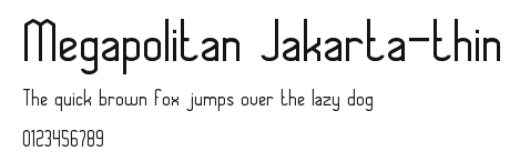 Megapolitan Jakarta-thin Preview