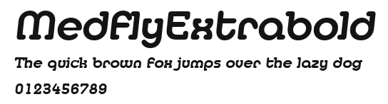 MedflyExtrabold Preview