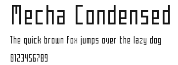 Mecha Condensed Preview