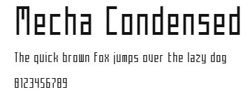 Mecha Condensed Preview
