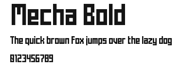 Mecha Bold Preview