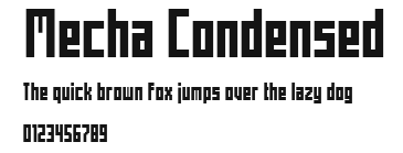 Mecha Condensed Preview