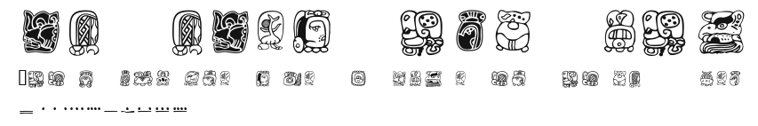 MayaMonthGlyphs Preview