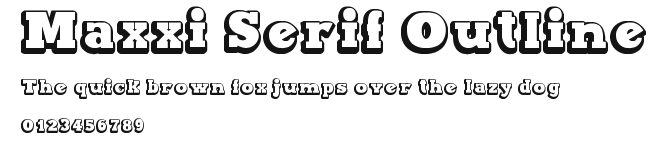 Maxxi Serif Outline Preview