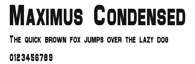 Maximus Condensed Preview