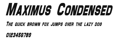 Maximus Condensed Preview
