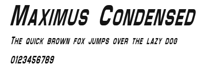 Maximus Condensed Preview