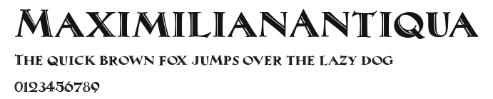 MaximilianAntiqua Preview