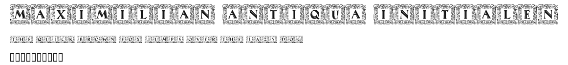 Maximilian Antiqua Initialen Preview