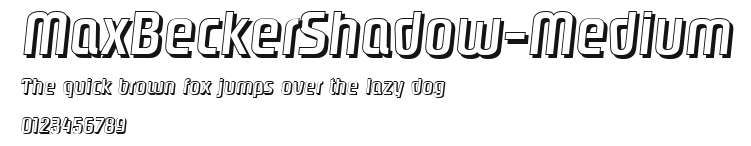 MaxBeckerShadow-Medium Preview