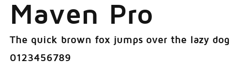 Maven Pro Preview