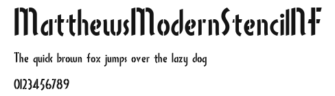 MatthewsModernStencilNF Preview