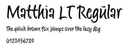 Matthia LT Regular Preview