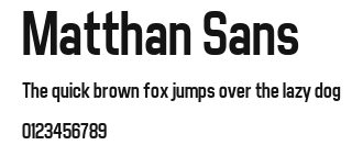 Matthan Sans Preview