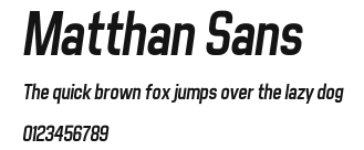 Matthan Sans Preview