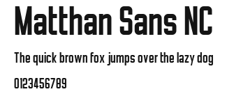 Matthan Sans NC Preview