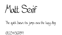 Matt Serif Preview