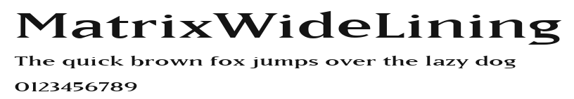 MatrixWideLining Preview