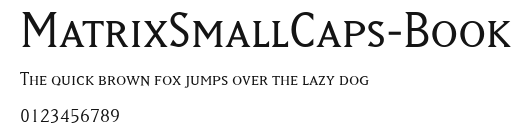 MatrixSmallCaps-Book Preview