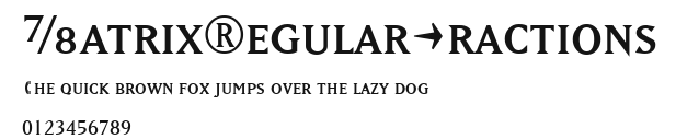 MatrixRegularFractions Preview