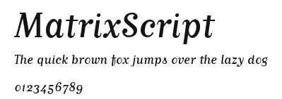 MatrixScript Preview