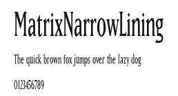 MatrixNarrowLining Preview
