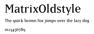 MatrixOldstyle Preview