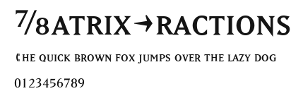 MatrixFractions Preview