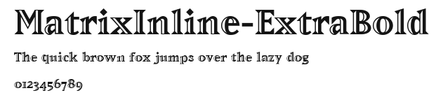 MatrixInline-ExtraBold Preview