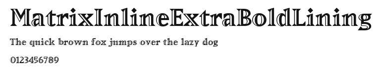 MatrixInlineExtraBoldLining Preview