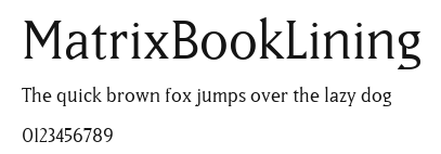 MatrixBookLining Preview