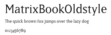 MatrixBookOldstyle Preview