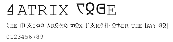 Matrix Code Preview