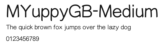 MYuppyGB-Medium Preview