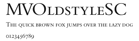 MVOldstyleSC Preview