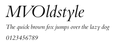 MVOldstyle Preview