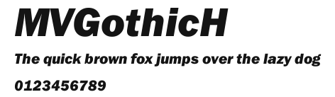 MVGothicH Preview