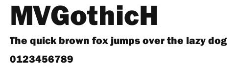 MVGothicH Preview