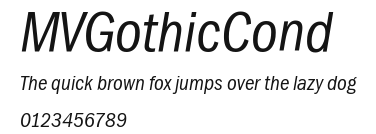 MVGothicCond Preview