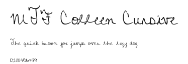 MTF Colleen Cursive Preview