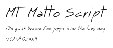 MT Matto Script Preview