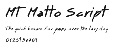 MT Matto Script Preview
