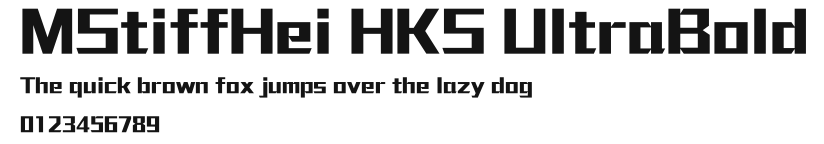 MStiffHei HKS UltraBold Preview