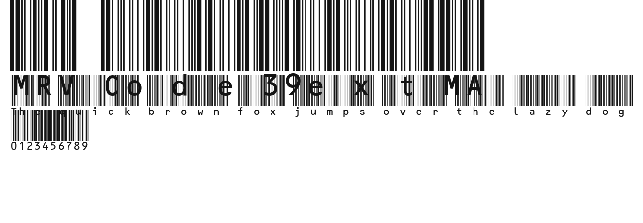 MRV Code39extMA Preview