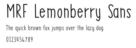 MRF Lemonberry Sans Preview