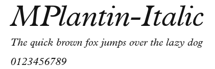 MPlantin-Italic Preview