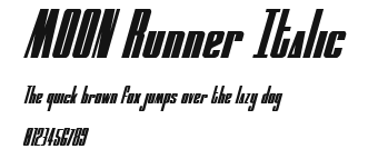 MOON Runner Italic Preview